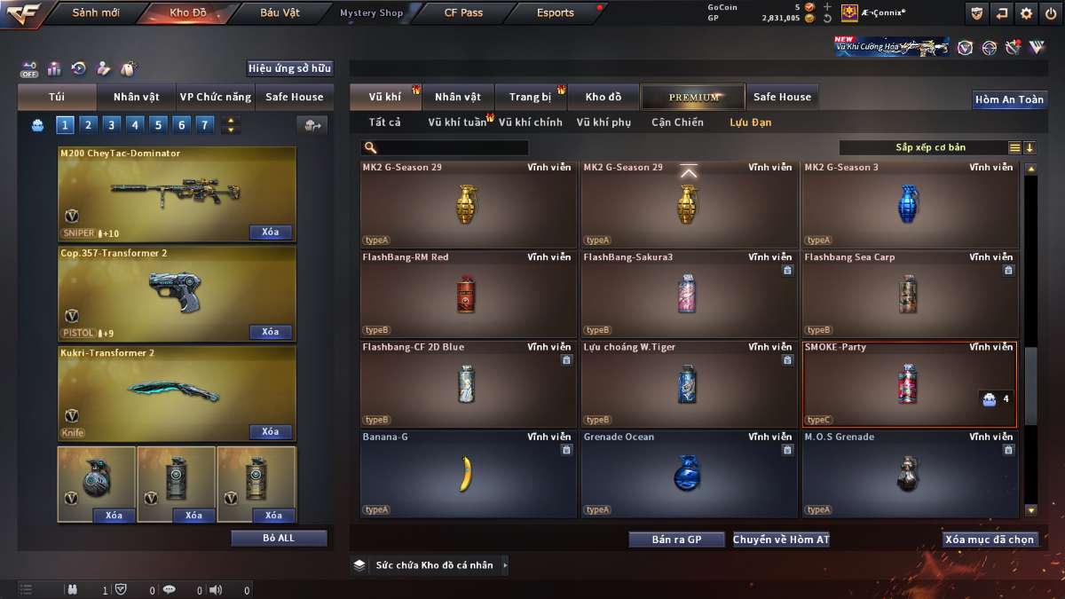 shop acc cf uy tin gia re
